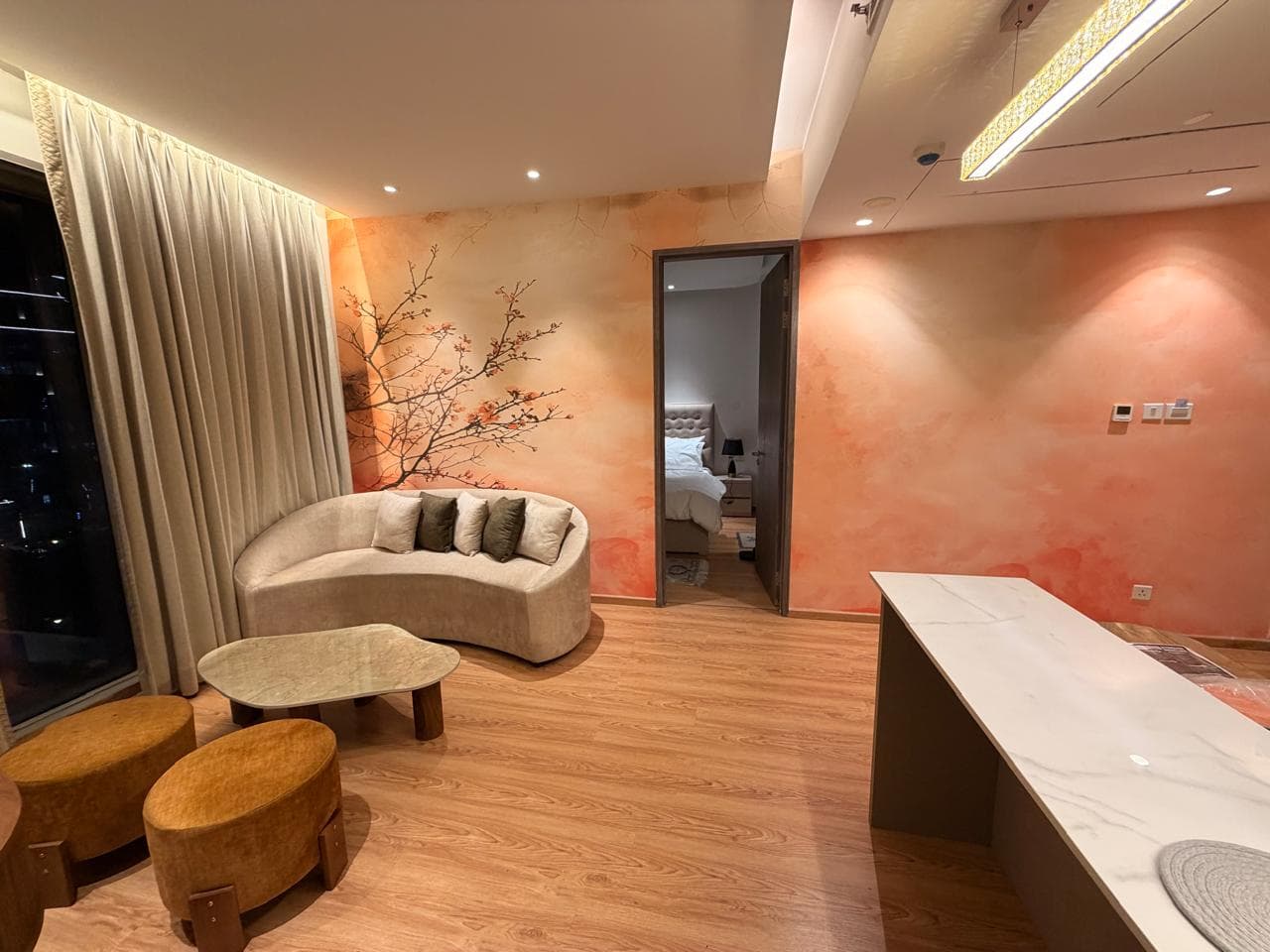 Unit 502 — The spacious one — living room